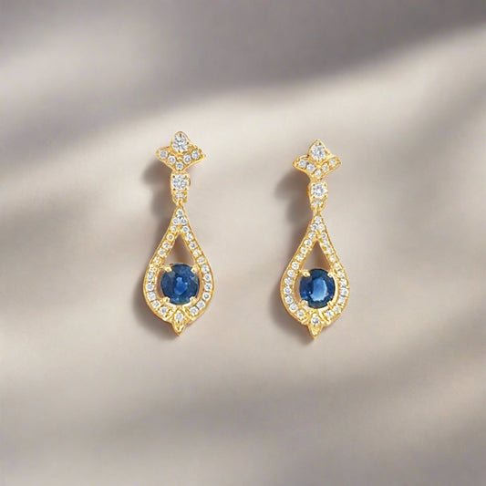 Sapphire Lagoon Earrings