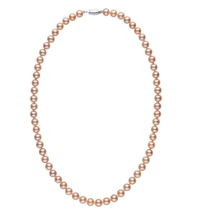 Classic Peach Freshwater Pearl Necklace