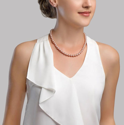 Classic Pink Freshwater Pearl Necklace