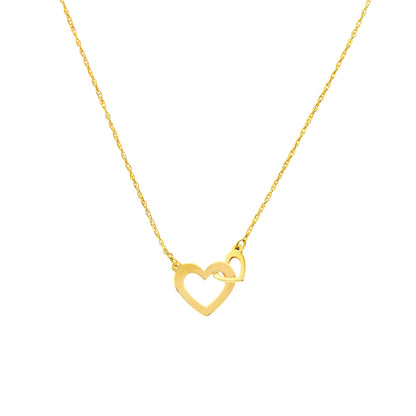 Mini Interlocked Hearts Necklace