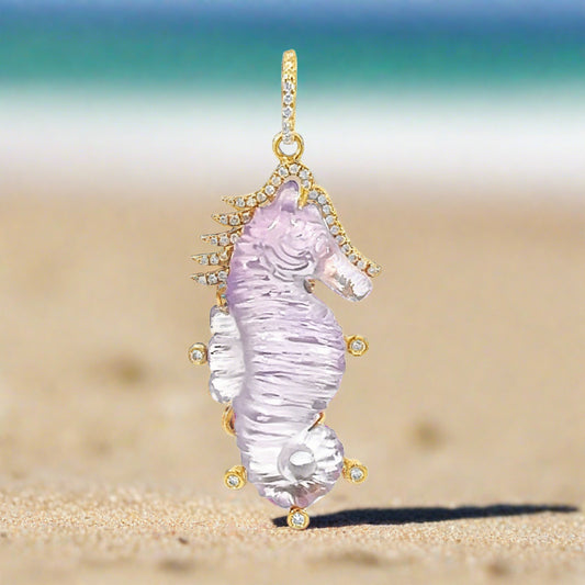 Seahorse Carving Pendant