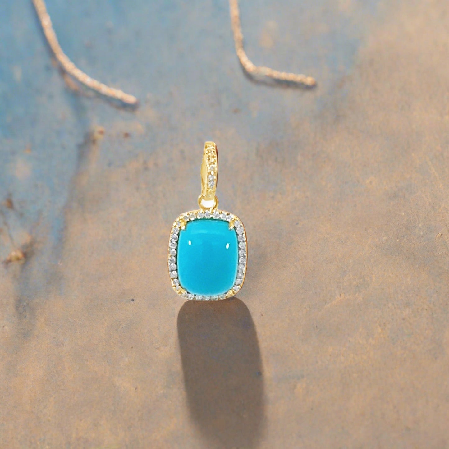 Turquoise Cushion Pendant