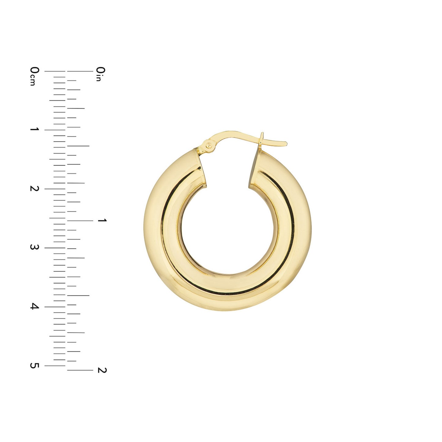 Elsie Yellow Gold Hoops