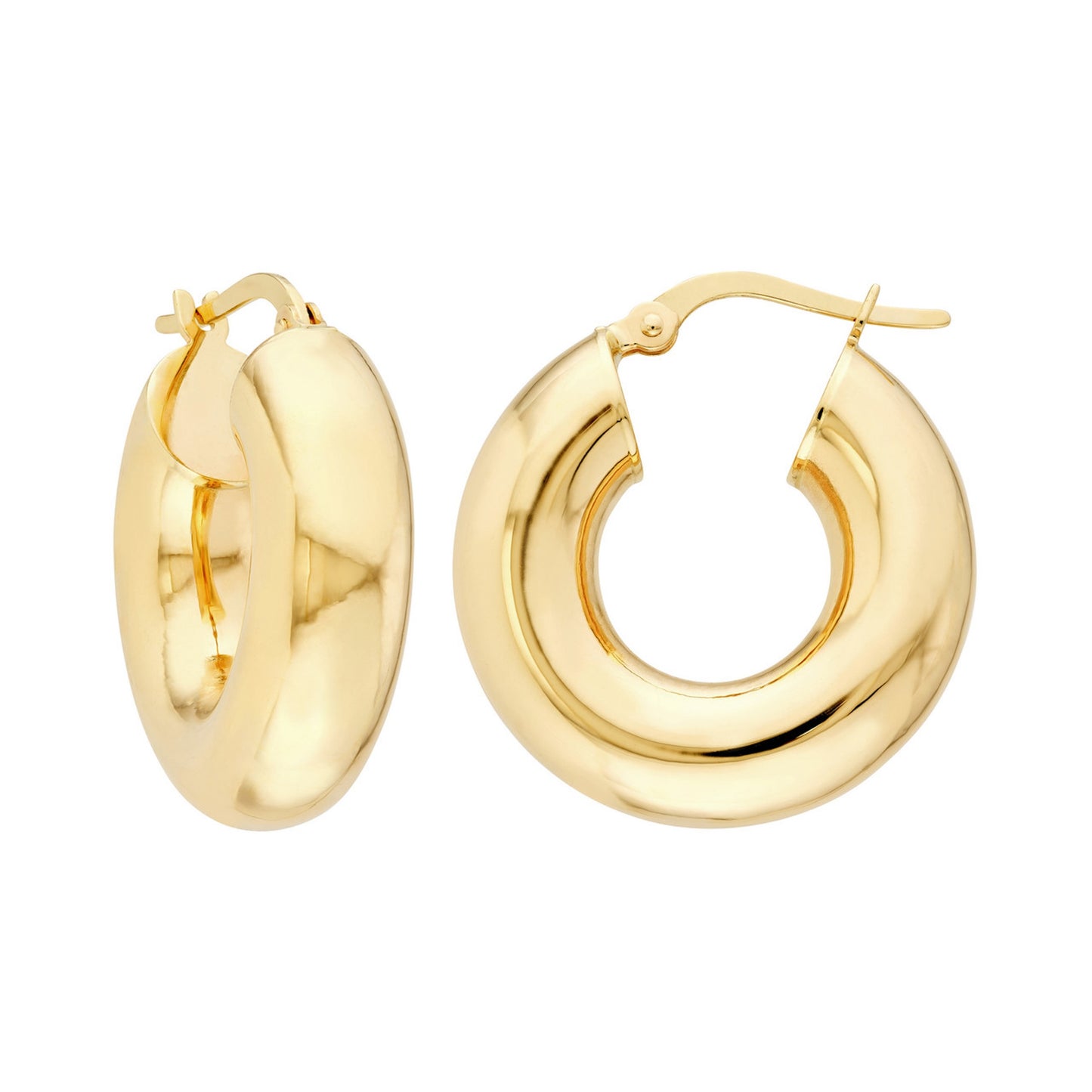 Mellie Yellow Gold Hoops