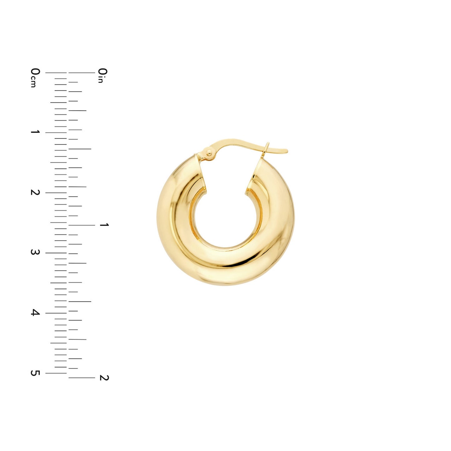 Mellie Yellow Gold Hoops