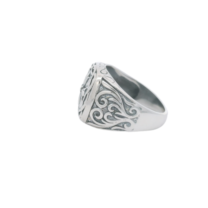Fortunato Cross Signet Ring