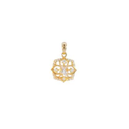 Magnolia Morganite & Diamond Necklace