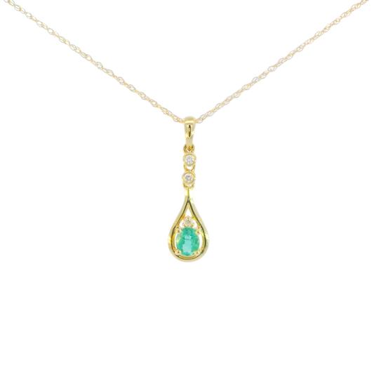 Maggi Emerald & Diamond Necklace