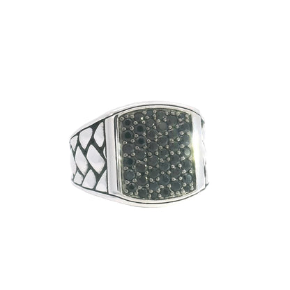 Alessio Sapphire Rope Signet Ring