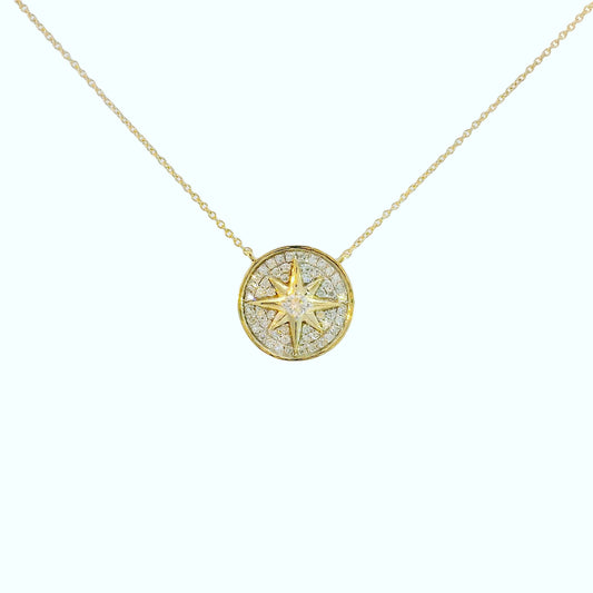 North Star Compass Necklace