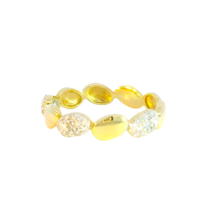 Nella Pavé Pebble Ring