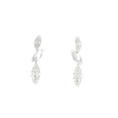 Nella Pavé Pebble Earrings