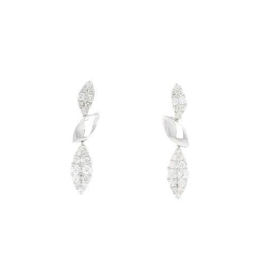 Nella Pavé Pebble Earrings