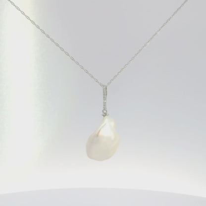 Salma Pearl & Diamond Necklace