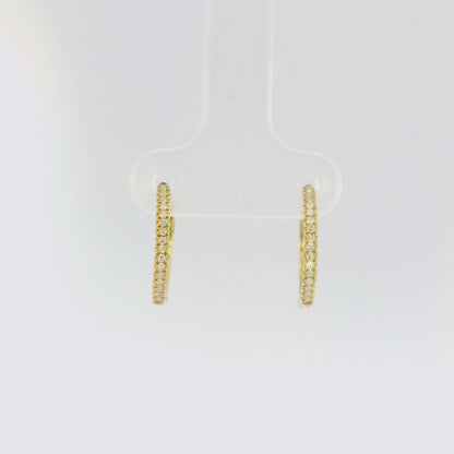 Essential 1/8 Carat Diamond Huggies