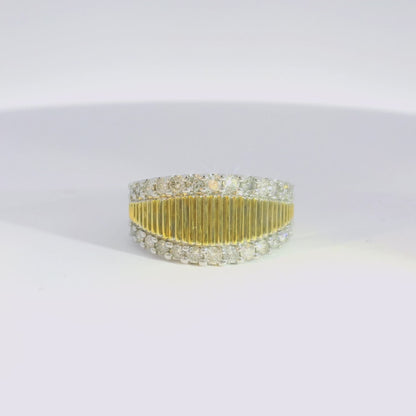 Therese Diamond Tapered Band