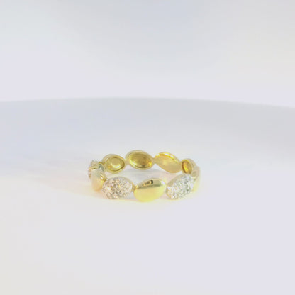 Nella Pavé Pebble Ring