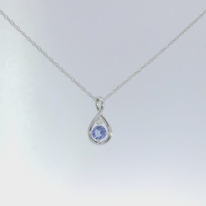 Kelsey Tanzanite & Diamond Necklace
