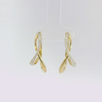 Wendy Overpass Diamond Hoops