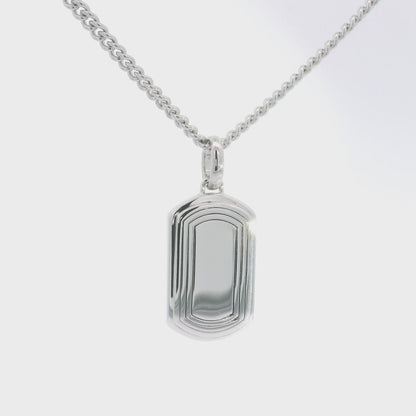 Morrison Framed Tag Necklace