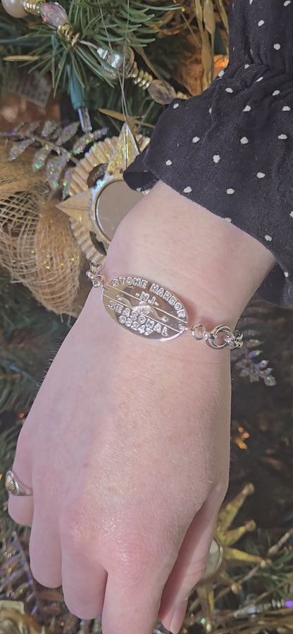 Beach Tag Link Bracelet