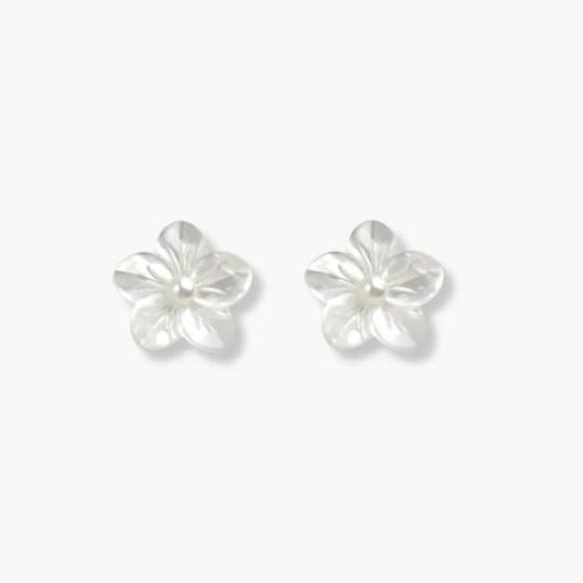 Mother of Pearl Flower Studs